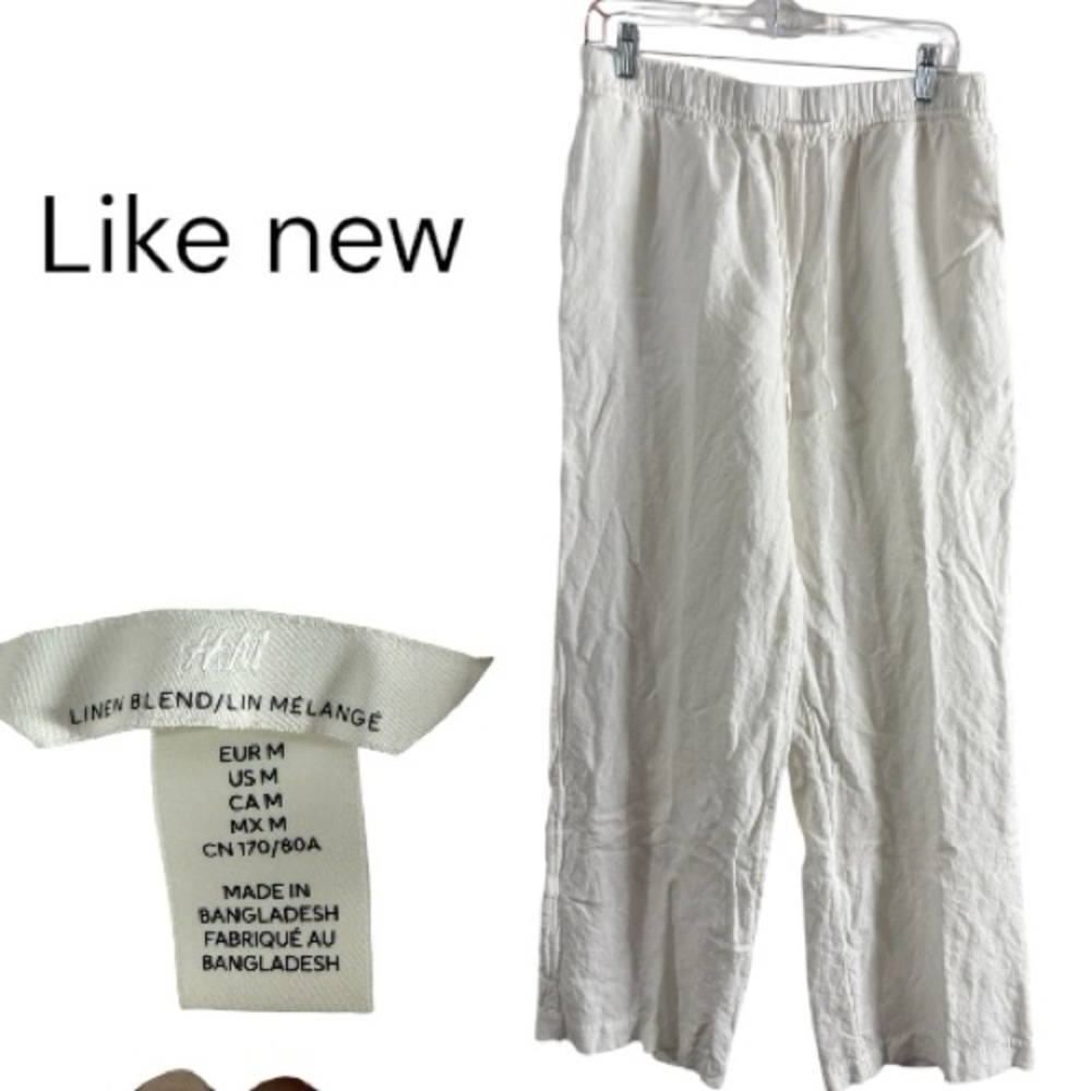 H&M sz M Linen Blend pants